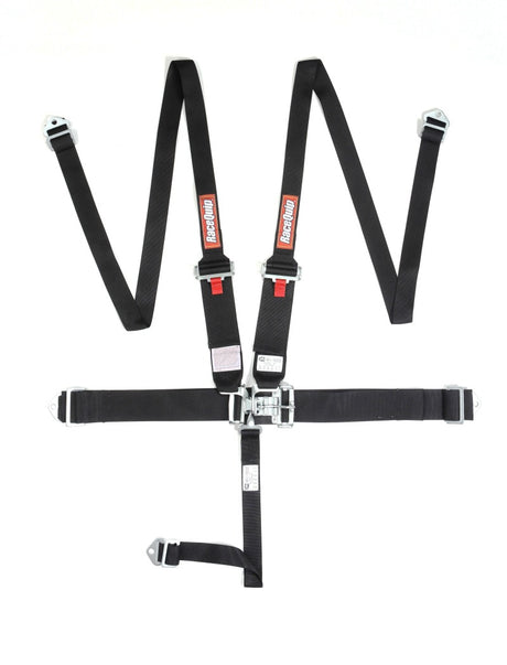 RaceQuip Black L & L 5pt HNR Seat Belt Racequip Seat Belts & Harnesses  AXOPROS