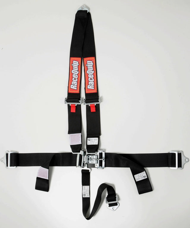 RaceQuip Black L & L V4pt Seat Belt Racequip Seat Belts & Harnesses  AXOPROS