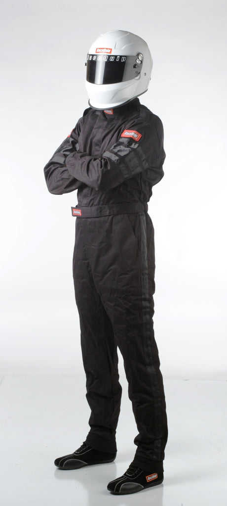 RaceQuip Black SFI-1 1-L Suit - Medium Racequip Racing Suits  AXOPROS