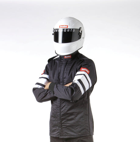 RaceQuip Black SFI-5 Jacket - Large Racequip Racing Jackets  AXOPROS