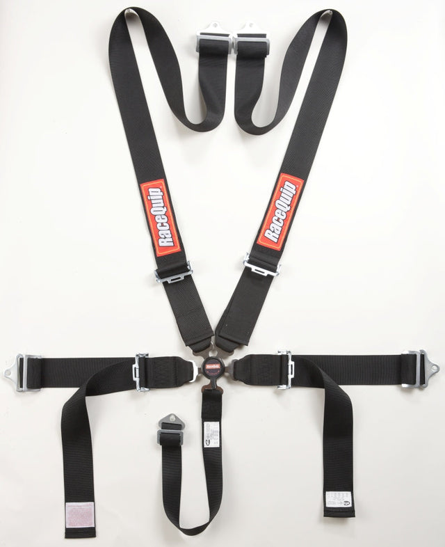 RaceQuip Black SFI CAMLOCK 5pt PD Lap Seat Belt Racequip Seat Belts & Harnesses  AXOPROS