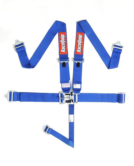 RaceQuip Blue L & L 5pt Seat Belt Racequip Seat Belts & Harnesses  AXOPROS