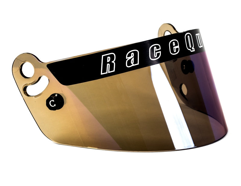 RaceQuip PRO Series Shield - Blue Iridium Racequip Helmets and Accessories  AXOPROS