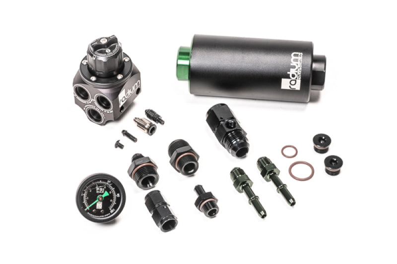 Radium Engineering 01-06 BMW E46 M3 Fuel Pressure Regulator & Fuel Filter Kit w/ Stainless Filter Radium Engineering Fuel Filters  AXOPROS