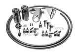 Radium Engineering 05-13 Chevrolet Corvette Fluid Lock Dual Catch Can Kit Radium Engineering Oil Catch Cans  AXOPROS