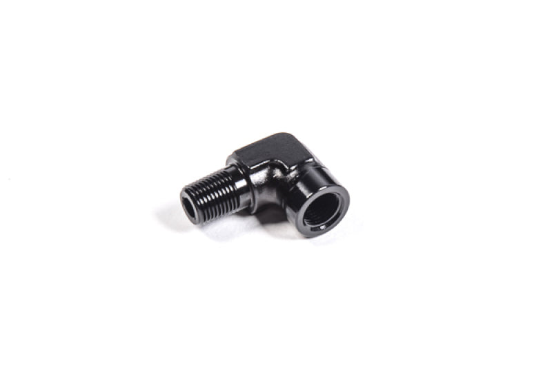 Radium Engineering 1/8in NPT Male to Female 90 Degree Fitting Radium Engineering Fittings  AXOPROS