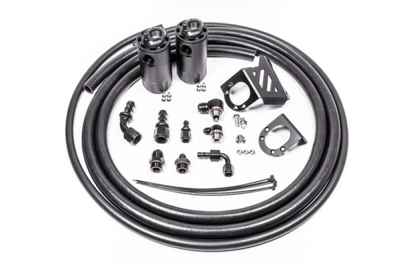 Radium Engineering 2016+ Toyota Tacoma Dual Catch Can Kit - Fluid Lock Radium Engineering Oil Catch Cans  AXOPROS