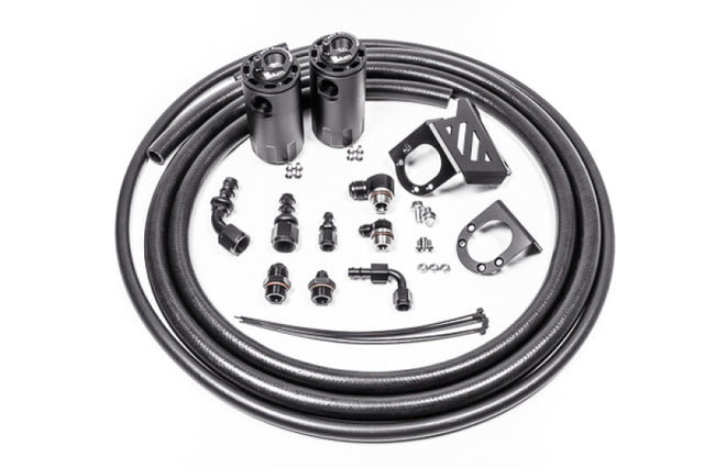 Radium Engineering 2016+ Toyota Tacoma Dual Catch Can Kit - Fluid Lock Radium Engineering Oil Catch Cans  AXOPROS