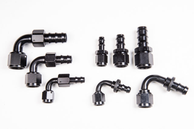 Radium Engineering 6AN 120Deg Pushlok Hose End Radium Engineering Fittings  AXOPROS