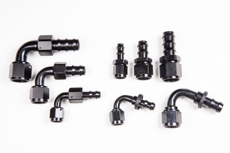 Radium Engineering 6AN 90Deg Pushlok Hose End Radium Engineering Fittings  AXOPROS