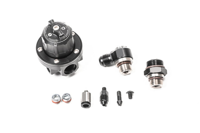 Radium Engineering 8AN ORB Direct Mount Regulator-Rotating Assembly (DMR-RA) - Black Radium Engineering Fuel Pressure Regulators  AXOPROS
