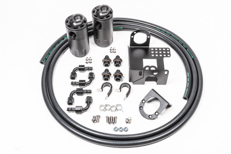 Radium Engineering 90-05 Mazda MX-5 Dual Catch Can Kit Fluid Lock Radium Engineering Oil Catch Cans  AXOPROS