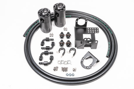 Radium Engineering 90-05 Mazda MX-5 Dual Catch Can Kit Fluid Lock Radium Engineering Oil Catch Cans  AXOPROS
