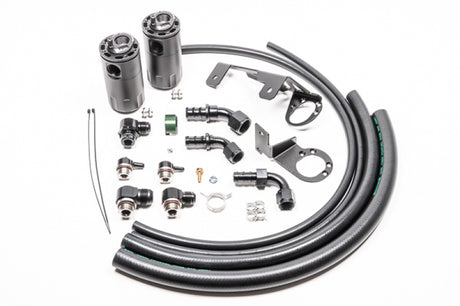 Radium Engineering Dual Catch Can Kit MK5 Supra Fluid Lock Radium Engineering Oil Catch Cans  AXOPROS