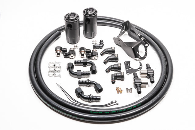 Radium Engineering Dual Catch Can Kit Nissan R32 Skyline GT-R Fluid Lock Radium Engineering Oil Catch Cans  AXOPROS