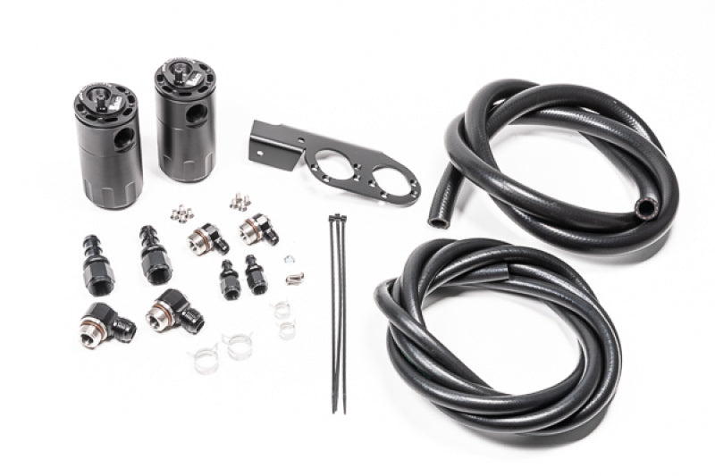 Radium Engineering Dual Catch Can Kit Nissan Z33 V35 VQ35DE/HR Fluid Lock Radium Engineering Oil Catch Cans  AXOPROS