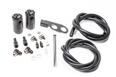 Radium Engineering Dual Catch Can Kit Nissan Z33 V35 VQ35DE/HR Fluid Lock Radium Engineering Oil Catch Cans  AXOPROS