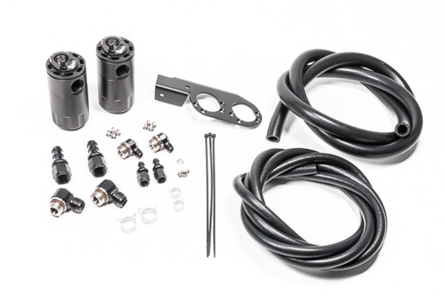 Radium Engineering Dual Catch Can Kit Nissan Z33 V35 VQ35DE/HR Fluid Lock Radium Engineering Oil Catch Cans  AXOPROS