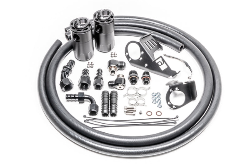 Radium Engineering Dual Catch Can Kit Subaru VB Fluid Lock Radium Engineering Oil Catch Cans  AXOPROS