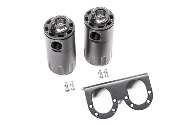 Radium Engineering Dual Universal Catch Can Kit - Fluid Lock Radium Engineering Oil Catch Cans  AXOPROS