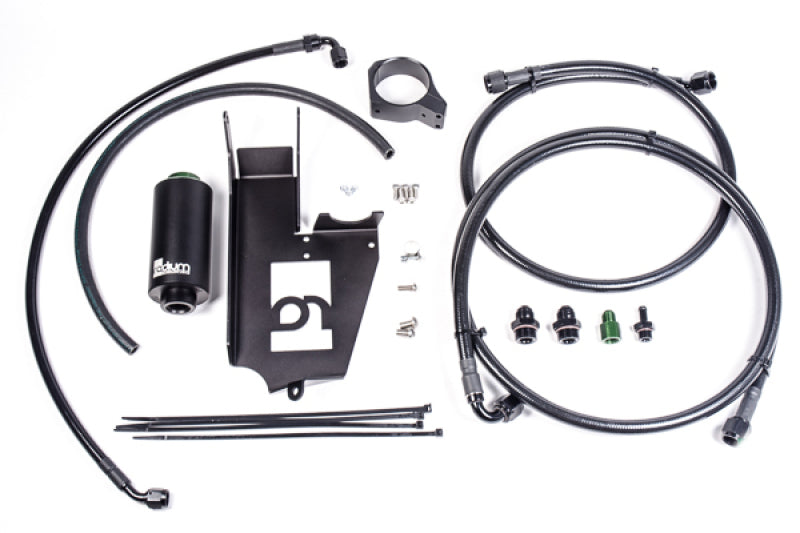 Radium Engineering Fuel Hanger Plumbing Kit Mitsubishi Evo 7/8/9 - Stainless Filter Radium Engineering Fuel Pump Hangers  AXOPROS