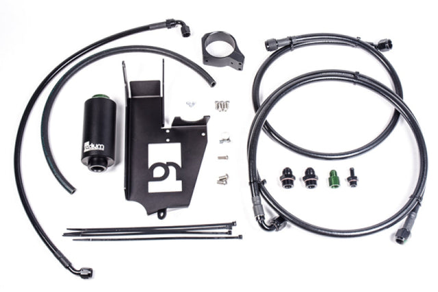 Radium Engineering Fuel Hanger Plumbing Kit Mitsubishi Evo 7/8/9 - Stainless Filter Radium Engineering Fuel Pump Hangers  AXOPROS