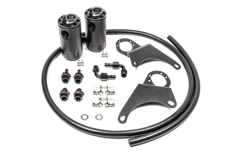 Radium Engineering Mitsubishi Evo 8-9 Dual Catch Can Kit Fluid Lock Radium Engineering Oil Catch Cans  AXOPROS