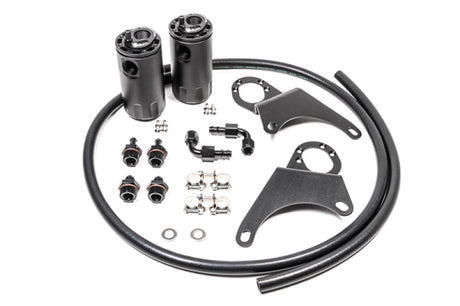 Radium Engineering Mitsubishi Evo 8-9 Dual Catch Can Kit Fluid Lock Radium Engineering Oil Catch Cans  AXOPROS