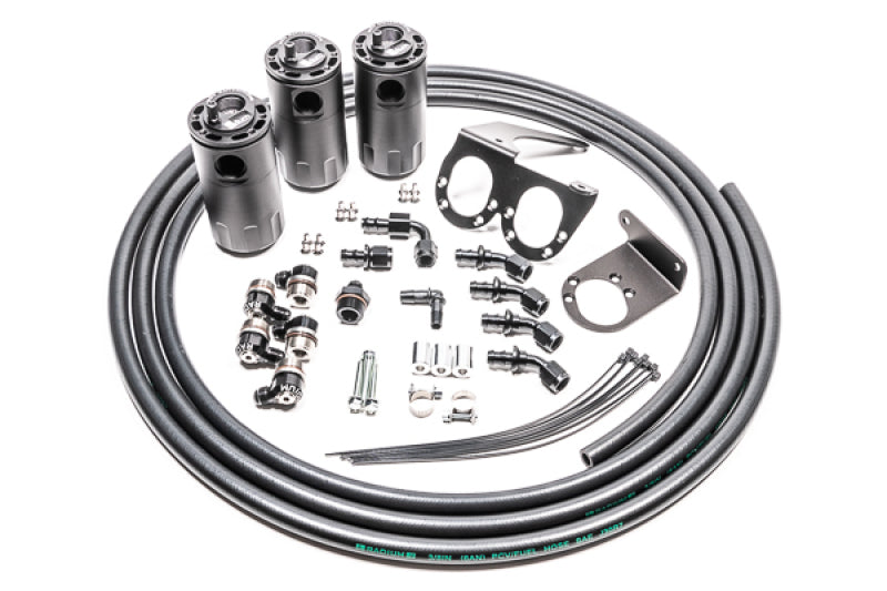 Radium Engineering Triple Catch Can Kit Nissan R35 GT-R Fluid Lock Radium Engineering Oil Catch Cans  AXOPROS