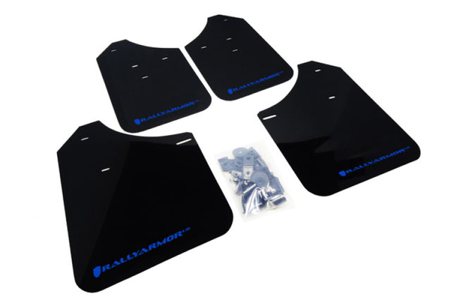 Rally Armor 02-07 Subaru WRX/STI/RS/2.5i (Wagons Req. Mod.) Black UR Mud Flap w/Blue Logo Rally Armor Mud Flaps  AXOPROS