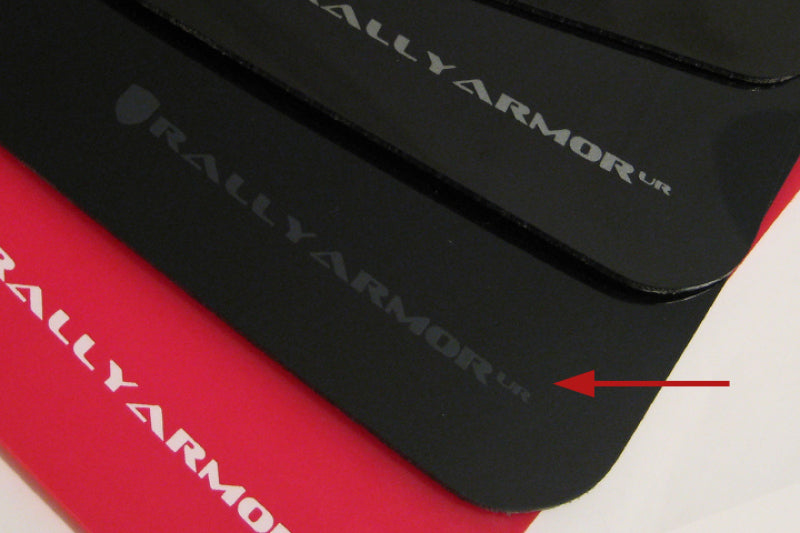 Rally Armor 03-08 Subaru Forester Black UR Mud Flap w/ Grey Logo Rally Armor Mud Flaps  AXOPROS