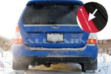 Rally Armor 03-08 Subaru Forester Red UR Mud Flap w/ White Logo Rally Armor Mud Flaps  AXOPROS