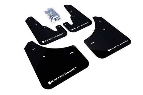 Rally Armor 04-09 Mazda3/Speed3 Black UR Mud Flap w/ White Logo Rally Armor Mud Flaps  AXOPROS