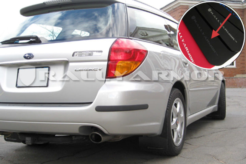 Rally Armor 05-09 Subaru Legacy / Outback Black UR Mud Flap w/Grey Logo Rally Armor Mud Flaps  AXOPROS
