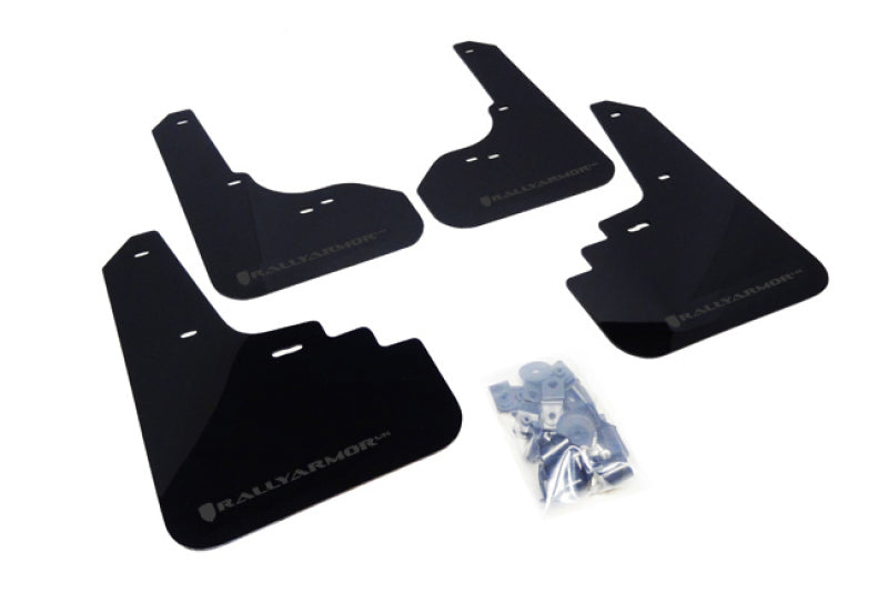 Rally Armor 05-09 Subaru Legacy / Outback Black UR Mud Flap w/Grey Logo Rally Armor Mud Flaps  AXOPROS