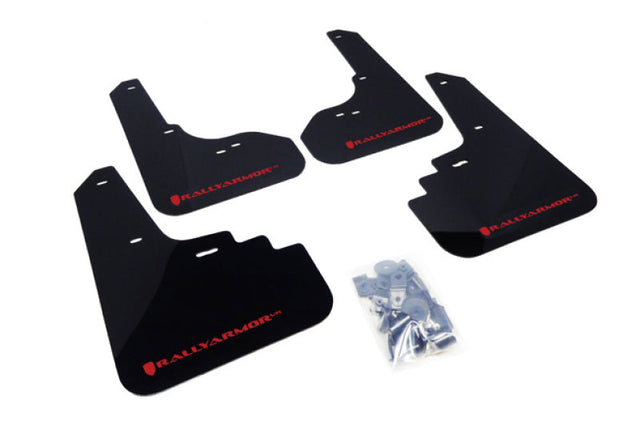 Rally Armor 05-09 Subaru Legacy / Outback Black UR Mud Flap w/Red Logo Rally Armor Mud Flaps  AXOPROS
