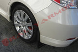 Rally Armor 08-10 Subaru WRX / 08-11 Impreza 2.5i (Hatch/Sedan) Black UR Mud Flap w/Grey Logo Rally Armor Mud Flaps  AXOPROS