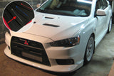 Rally Armor 08-17 Mitsubishi EVO X Black UR Mud Flap w/ Silver Logo Rally Armor Mud Flaps  AXOPROS