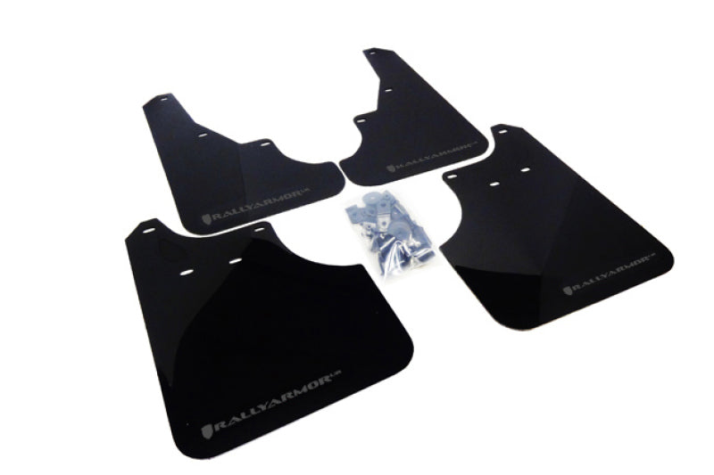 Rally Armor 09-13 Subaru Forester Black UR Mud Flap w/ Grey Logo Rally Armor Mud Flaps  AXOPROS