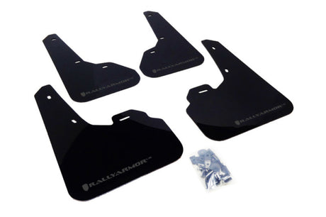 Rally Armor 10-13 Mazda3/Speed3 (Hatch/Sedan) Black UR Mud Flap w/Grey Logo Rally Armor Mud Flaps  AXOPROS