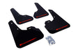 Rally Armor 10-13 Mazda3/Speed3 (Hatch/Sedan) Black UR Mud Flap w/Red Logo Rally Armor Mud Flaps  AXOPROS