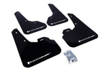 Rally Armor 10-13 Mazda3/Speed3 (Hatch/Sedan) Black UR Mud Flap w/White Logo Rally Armor Mud Flaps  AXOPROS