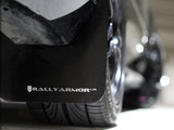 Rally Armor 12-16 Subaru Impreza 4D/5D Black UR Mud Flap w/White Logo Rally Armor Mud Flaps  AXOPROS