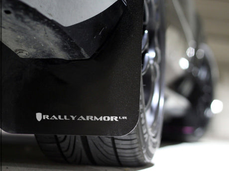 Rally Armor 12-16 Subaru Impreza 4D/5D Black UR Mud Flap w/White Logo Rally Armor Mud Flaps  AXOPROS