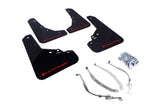 Rally Armor 12-18 Fiat 500 Black UR Mud Flap w/Red Logo Rally Armor Mud Flaps  AXOPROS
