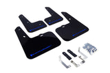 Rally Armor 12-18 Hyundai Veloster Black UR Mud Flap w/ Blue Logo Rally Armor Mud Flaps  AXOPROS
