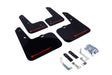 Rally Armor 12-18 Hyundai Veloster Black UR Mud Flap w/ Red Logo Rally Armor Mud Flaps  AXOPROS