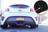 Rally Armor 12-18 Hyundai Veloster Black UR Mud Flap w/ Silver Logo Rally Armor Mud Flaps  AXOPROS