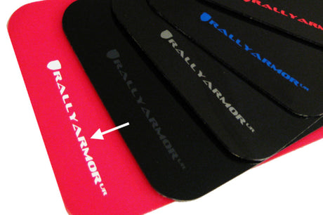 Rally Armor 12-18 Hyundai Veloster Red UR Mud Flap w/ White Logo Rally Armor Mud Flaps  AXOPROS