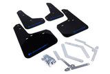 Rally Armor 12-19 Ford Focus ST / 16-19 RS Black Mud Flap w/Blue Logo Rally Armor Mud Flaps  AXOPROS